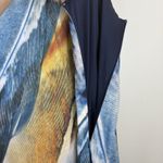 Catherines  Maxi Dress 2XWP Multi Artsy Print Sleeveless Boho Retro Chiffon Long‎ Photo 4