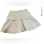 Alexis Kita Vegan Leather Mini Skirt Ivory / Size M Photo 12