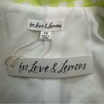 For Love & Lemons Maureen Blazer. Size: XS. NWT. Color: Green and White. Photo 6