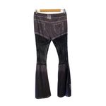 Legging Jean Bell Bottom Flare pants fish net Country western Rock Star costume Gray Size M Photo 4