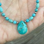 Big round turquoise earrings Photo 6