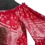Tularosa  Size Medium  Top Blouse Pom Pom Bandana Off The Shoulder Photo 1