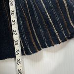 Nic+Zoe  Womens Cardigan Sweater L Blue Striped Button Front Cotton Blend NWT Photo 5