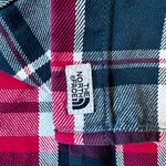 The North Face  Pink Plaid Button Up Long Sleeve Shirt Sz Large Photo 5