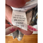 Old Navy  Floral Short Sleeve Smocked Dark Gray Dress XL Photo 10