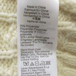 J.Crew NWT Cable-knit Cardigan Sweater in Ivory Wool Blend XL Photo 4