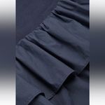 COS Poplin-Frilled Jersey Top color Blue size Medium 100%cotton Photo 5