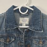 I Love H81 Women’s Long Sleeve Denim Blue Jean Jacket Size Small‎ Photo 1