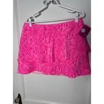 Ella Belle Pink Ruffle Short UPF 50 Athletic Tennis Sporty Pull On Skirt XL NEW Photo 1