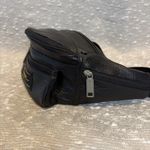 VINTAGE Leather Europac Body Bag‎ Fanny Pack 80s Black Photo 6