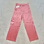 Love Shack Fancy NWT Cedric Cargo Silk Pant in Sweet Pink size 0 Photo 2