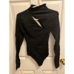 Good American NWOT  Women's Size 0 Black Long Sleeve One Piece Bodysuit Photo 1