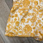 Lovers + Friends Sz S Romper Gold Embroidery On Sheer Material Over White Satin Photo 2