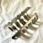 Silver tone glittery long wide arm bracelet Photo 2