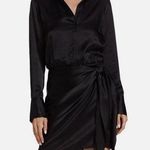 L'Agence Silk Atlas Dress black Size US 6Medium NWT Photo 0