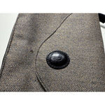 Helen Kaminski Sydney Tweed Leather Flap Shoulder Bag Purse Brown Photo 1