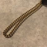 VINTAGE BLACK Clutch WITH gold chain Hardware is gold Photo 8