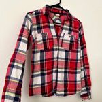 Mossimo Supply Co Red & White Collared Flannel Photo 3