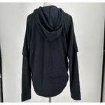 Under Armour  Charcoal Grey Loose Fit Tiered Fleece Hoodie Size Small Photo 2