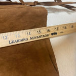 Timing  Brown Faux Suede Boho Western Fringe Mini Skirt Size Small Photo 6