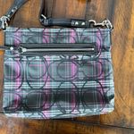 Coach  Crossbody Bag - Black and Pink Plaid Photo 1
