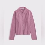 Abercrombie & Fitch  Pearl Button Collared Cardigan Size M Preppy Winter Photo 1