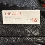 Lane Bryant  Black Coated Snake Print The Allie Ankle Pant NWT‎ 16P Photo 10