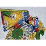 Vintage Mumu Robe Nightgown House Coat Disco 70s Grannycore Floral Womens Blue Size M Photo 9