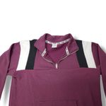 PINK Victoria's Secret Burgundy 1/4 Zip Logo Sweatshirt Pocket Soft Cozy Size XS Photo 3