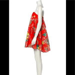 Caroline Constas Embroidered Bustier Dress xs Orange Photo 3