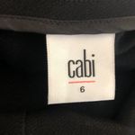 CAbi Claire Ponte Knit Sheath Dress Sz. 6 Black Short Sleeve V Neck #3101 Photo 4