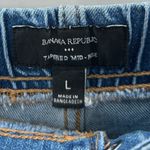 Banana Republic  Tapered Mid Rise Jeans Denim Drawstring Waist Women's Size Large Photo 5