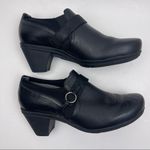 Abeo B.I.O SYSTEM Raine Black Leather Comfortable Mule Clog Heel Shoes Size 7.5 Photo 3