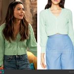 BCBGeneration  Mint Green iCarly Cardigan Photo 1