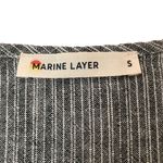 Marine layer  Tory gray pinstripe V-neck linen blend tank top S Photo 9