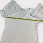 Peter Nygard Women’s  Boho Lace Sleeve Blouse White Size Large Photo 3