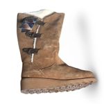 Bearpaw Elle Tall Buckle Suede Shearling Winter Boots Size 7 New Warm Outdoor Tan Photo 12