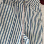 Avec Les Filles  Light Blue Striped Flare Jeans size 28 Photo 3