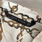 ZARA white long sleeve chain print blouse size XS Photo 8