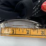 Vintage Black Floral Hairbow Photo 5
