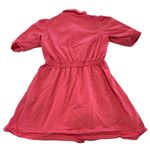 Ba&sh  Dress Womens Small Pink‎ Lincoln Collared Button Front Mini Cotton Photo 5