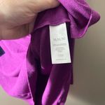 CAbi  loose v neck dolman bat wing sleeve tunic top purple medium loose fit rayon Photo 3