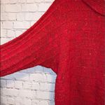 Vintage Duet Red Confetti Dolman Style Wool Blend Sweater Size L Photo 1