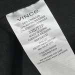 Vince NWT $445 Relaxed V-Neck Pocketed Dress in Black XXS Photo 6