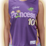 Her Universe Disney Tangled Princess Rapunzel Embroidered Women's Cropped Basketball Jersey Photo 0