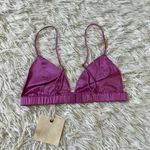 SER.O.YA DORAL SILK BRALETTE IN ROSE BUD SIZE XS Purple Photo 7