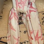 Indigo Soul White Pink Starfish Scarf by  Photo 2