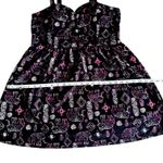 No Boundaries  XL Elephant Print Dress Sleeveless Mini‎ Black Pink Cute Photo 9