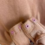 Free People  Mia Santa Fe Brown Puff Shoulder Button Front Thong Body Suit XS Photo 8