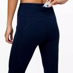 Lululemon Time To Sweat Crop True Navy Leggings Photo 12